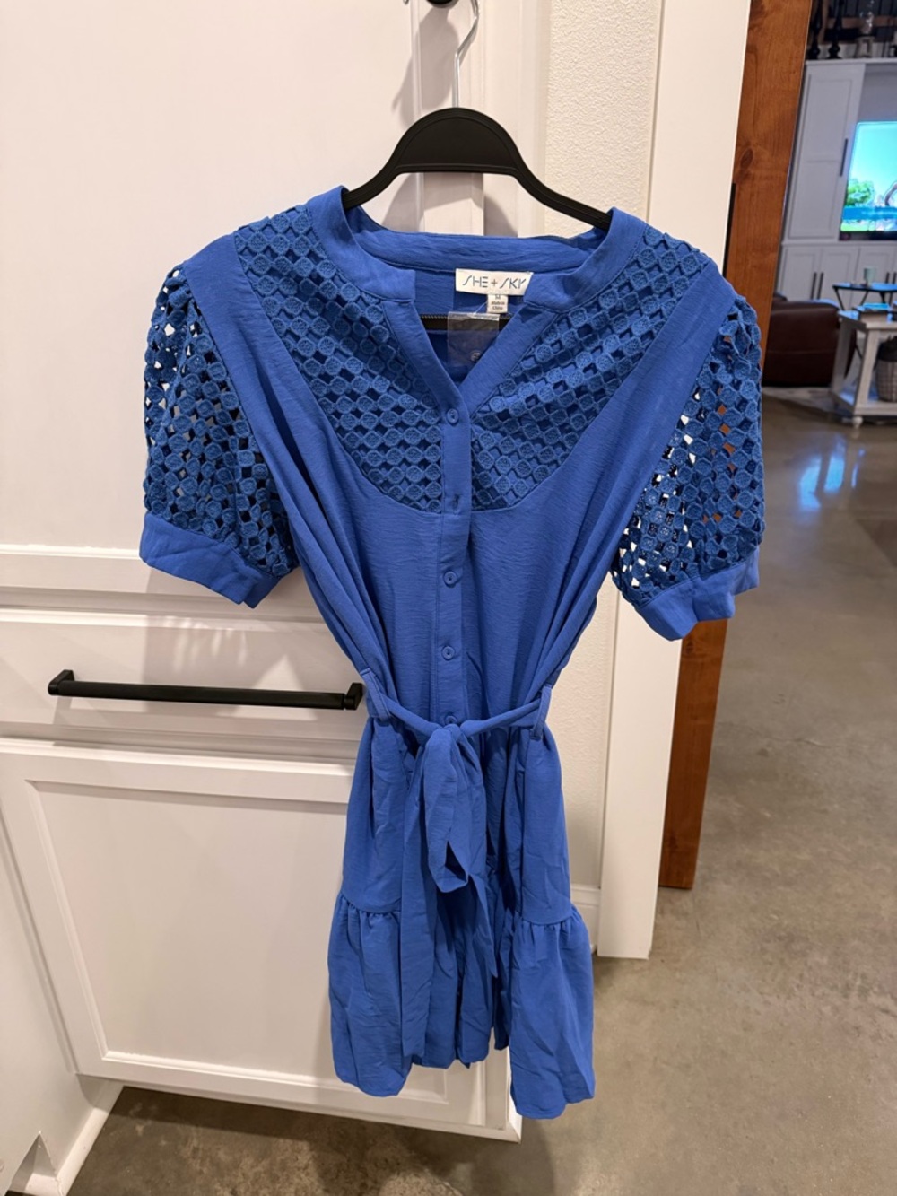 She + Sky Royal Blue Mini Dress